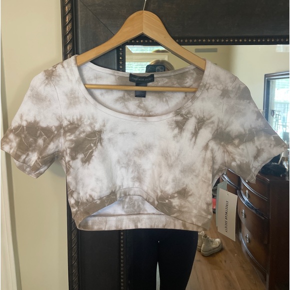 tye dye cropped tee - Picture 1 of 2